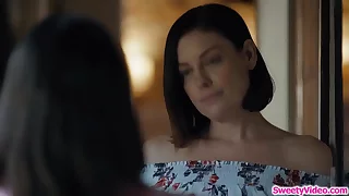 Milf gets her nuisance fucked wits lesbian exgf